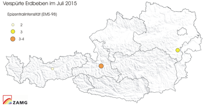 Erdbeben im Juli 2015