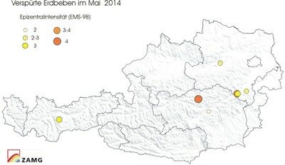 Erdbeben im Mai 2014