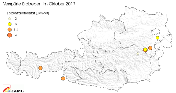 Erdbeben im Oktober 2017 