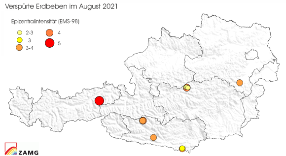 Erdbeben im August 2021