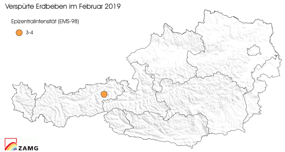 Erdbeben im Feber 2019