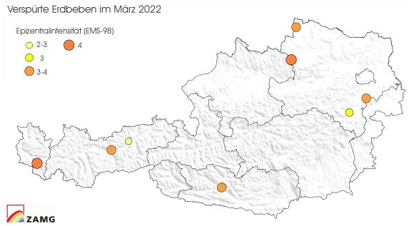 Erdbeben im März 2022 