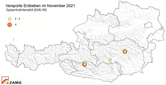 Erdbeben im November 2021