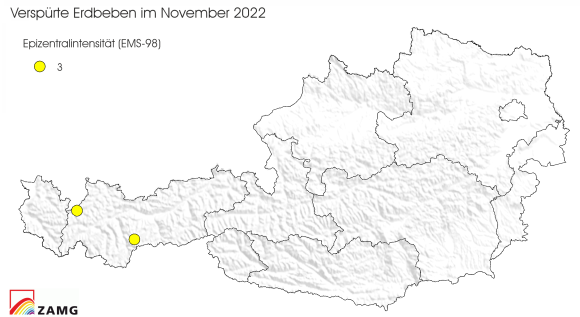 Erdbeben im November 2022 