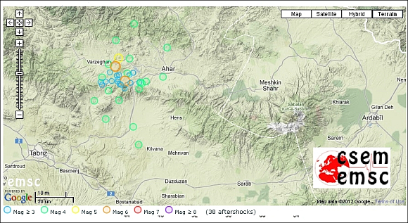 Zwei schwere Erdbeben im Iran