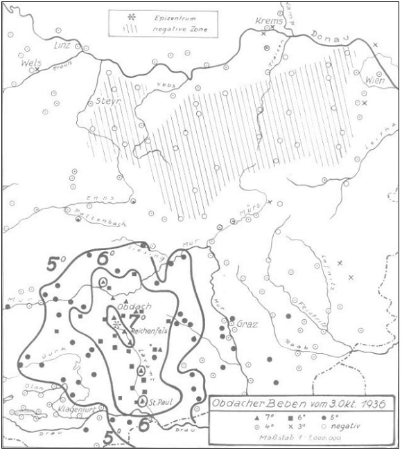 Vor 80 Jahren - Das Erdbeben von Obdach am 3. Oktober 1936