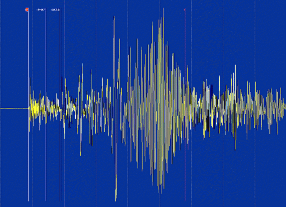 Seismogramm 11. April 2012 