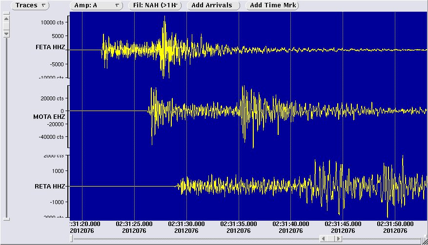 Seismogramm Meran
