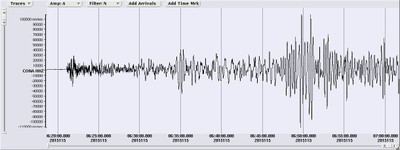 Nepal Seismogramm