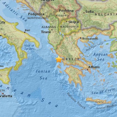 Erdbeben der Magnitude 6,5 in Griechenland, Epizentrum