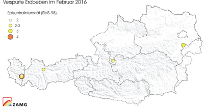 Erdbeben im Februrar 2016