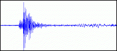 Fliegerbombe Aufzeichnung von Strong-Motion Berggasse