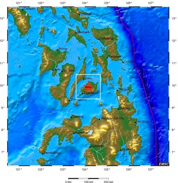 Starkes Erdbeben auf den Philippinen