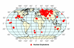 Nukleare Explosionen weltweit