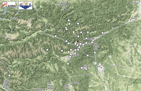 Erneut spürbares Erdbeben in der Steiermark