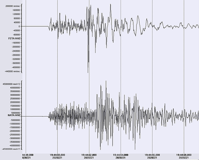 Zams Seismogramm