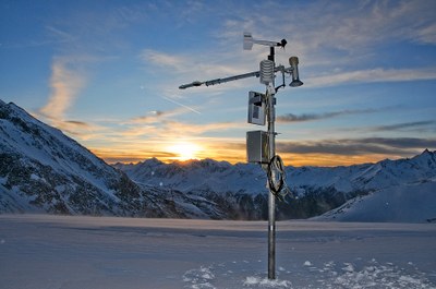 Gletscher-Messstation am Kleinfleißkees am Sonnblick 