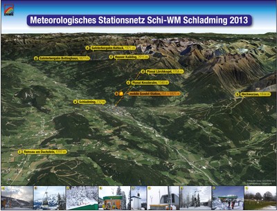 Übersicht Wetterstationen WM Schladming