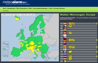 34 Staaten auf europaweiter Plattform für Wetterwarnungen