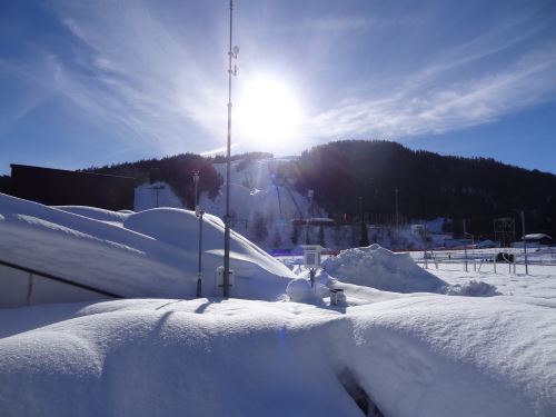 Freundliches Wetter bei WM-Generalprobe in Seefeld