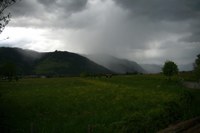 Große Regenmengen im Südwesten Österreichs