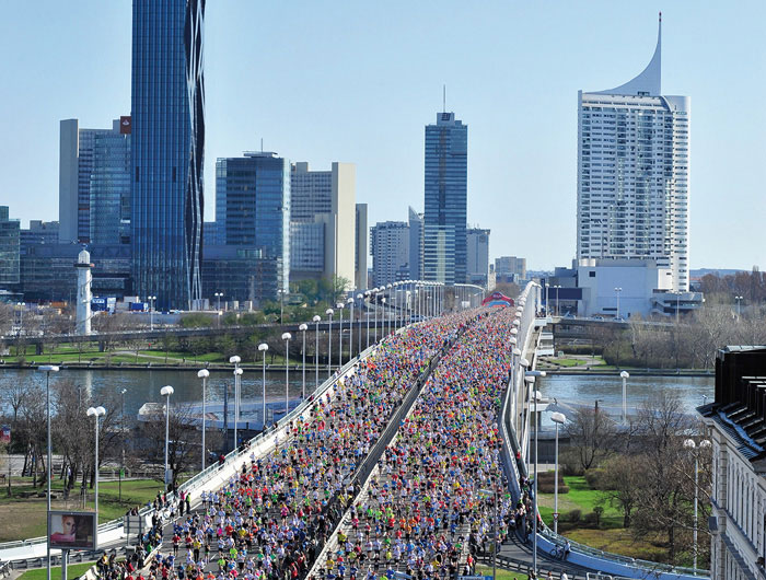Sonnig und warm am Wiener Marathon-Wochenende