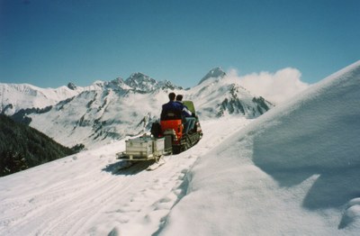 On the way to station DAVA in Vorarlberg © ZAMG Geophysics Lenhardt 