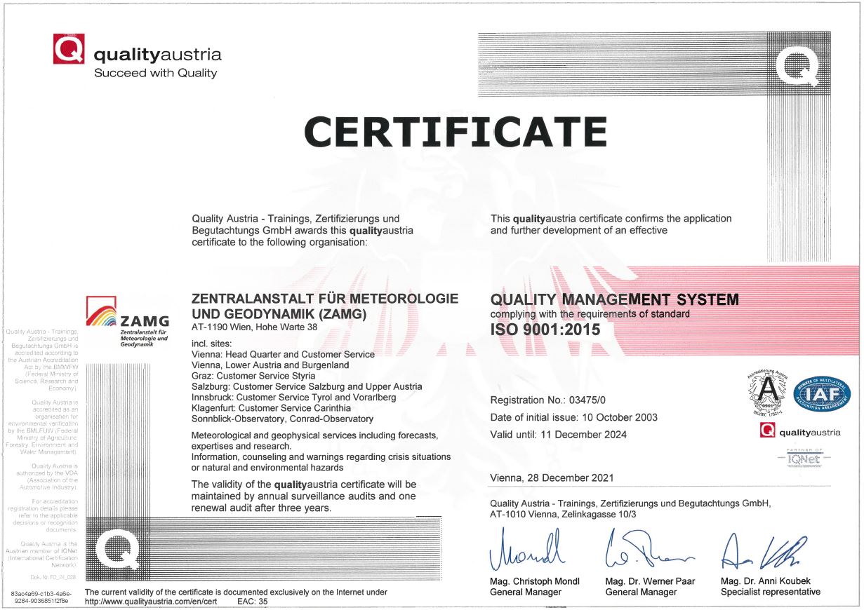 QM Certificate 2021-2024