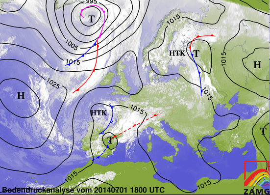 Image d'illustration pour Synthèse de l'épisode pluvio-orageux du 1er juillet (Sud-Ouest, Cévennes)