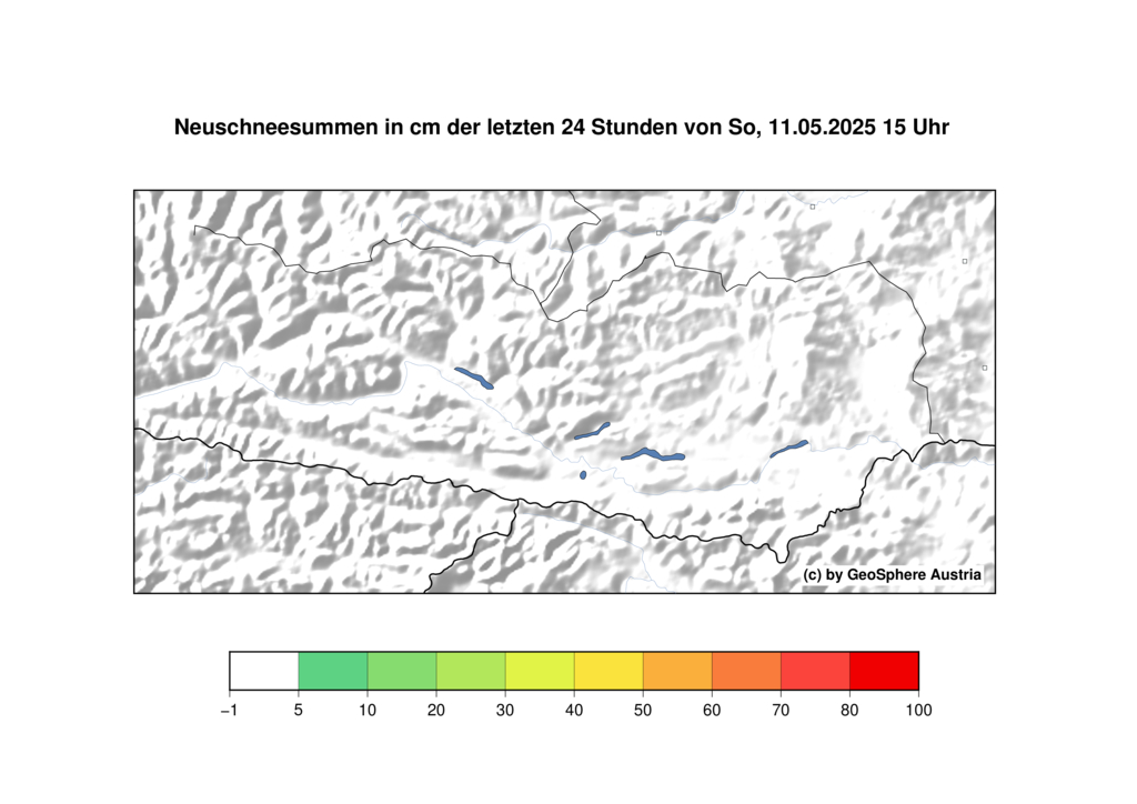 24-Stunden Neuschneesumme