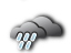 Linz: bedeckt, mäßiger Regen
