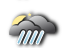 Greater Lake Constance Area / Lower Rhine Valley: heavy rain showers