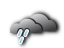 bedeckt, leichter Regen