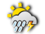 wolkig, Gewitter